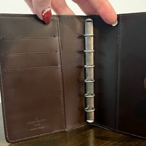 Louis Vuitton Epi Leather Agenda PM / Passport Cover Brown Made in Spain - Picture 3 of 6